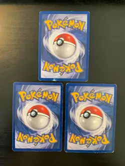 Lot 3 Cartes Pokemon Starters Reptincel Carabaffe Herbizarre Set de Base /102 FR - Image 2