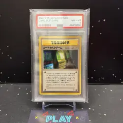 INSERZIONE PRIVATA CARD FLIP GAME P.M. NEO PSA 8 POKEMON GRADATA 2000 BANNED EU - Image 1
