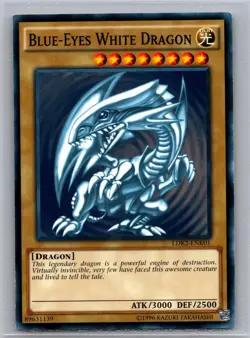 Blue-Eyes White Dragon (Version 2) LDK2-ENK01 Common / Short Print Unlimited NM - Image 1