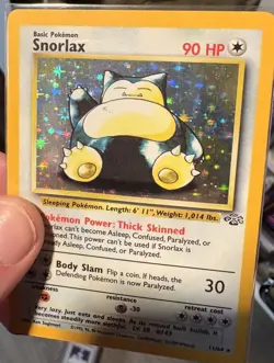 Pokemon Snorlax Jungle Holo Card Base Fossil Unlimited 11/64 - Image 3