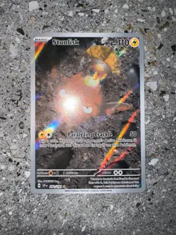 Pokemon TCG Cards Stunfisk 202/191 Surging Sparks Illustration Rare NM-M - Image 3