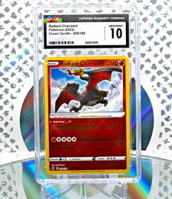 CGC 10 Radiant Charizard 020/159 Crown Zenith Shiny/Radiant Rare Pokemon Card - Image 1