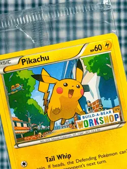 Build a Bear Pokemon Card Pikachu Promo TCG SEALED NEW - Tear Check Photos - Image 4