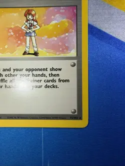 Pokemon TCG Trainer Lass Base Set Unlimited Rare Card 75/102 Vintage 1999 - Image 5