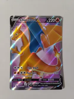 Pokemon TCG Charizard v Sword & Shield SWSH050 Holo Promo Card - Image 1