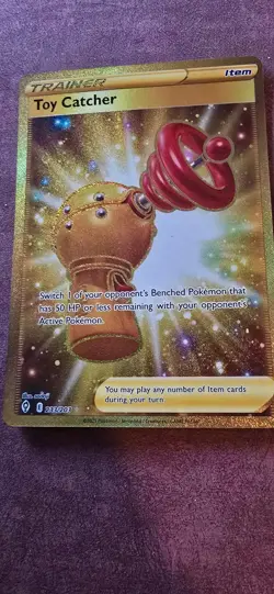 Toy Catcher 233/203 Secret Rare Evolving Skies Pokemon Holo Near Mint - Image 1