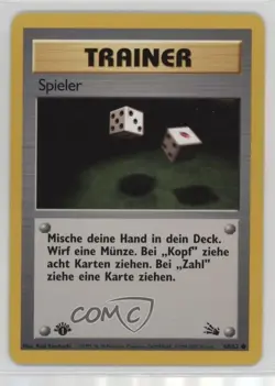 Gambler German 1st Ed. Pokemon Fossil #60 1999 - Image 1