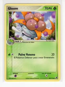 ~ESP~ SPANISH Gloom 58/115 Unseen Forces Pokemon Card (Ref:ST7) - Image 1