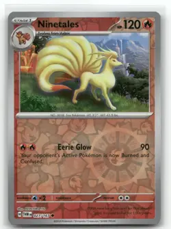Ninetales Reverse Holo 027/167 SV06: Twilight Masquerade Common Pokemon TCG - Image 1