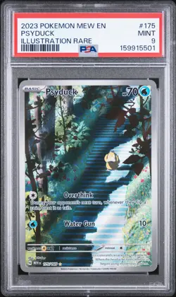 2023 POKEMON MEW EN-151 ILLUSTRATION RARE #175 PSYDUCK PSA 9 - Image 1