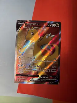 Pokemon TCG Dragonite V #191 Evolving Skies Full Art Ultra Rare Mint Condition - Image 1