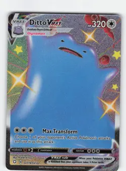 Ditto VMAX SV119/SV122 Holo VMAX Rare Shining Fates Shiny Vault Pokemon Holo NM - Image 1