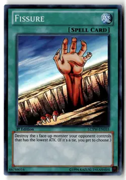 Fissure LCYW-EN055 Legendary Collection 3: Yugi's World Yu-Gi-Oh 1st Edition MP - Image 1