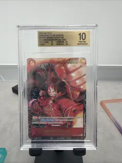 One Piece ST01-012 Monkey.D.Luffy 1st Anniversary New Era - Beckett BGS 10 - Image 1
