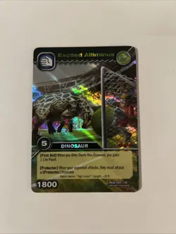 Excited Altirhinus Dinosaur King 2009 Foil Card 099/100 - Image 1