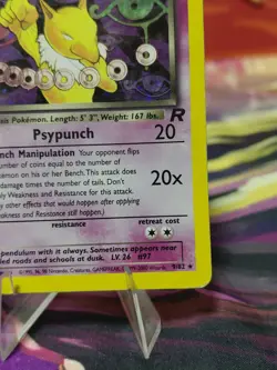 Pokemon Dark Hypno TCG Holo Rare Card 9/82 Unlimited Moderate Play vintage Wotc! - Image 5