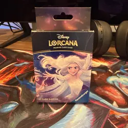 Disney Lorcana TCG the First Chapter Elsa Deck Card Sleeves 65-Pack - Image 1