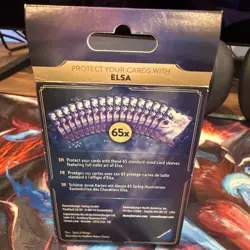 Disney Lorcana TCG the First Chapter Elsa Deck Card Sleeves 65-Pack - Image 3