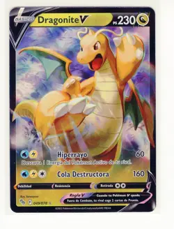 1x ~ESP~ SPANISH Dragonite V 049/078 Pokemon Go Card (LB3) - Image 1
