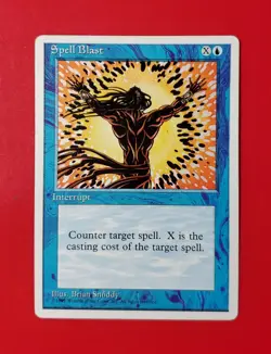 Spell Blast Alternate Fourth 4th Edition (NM) English - Magic The Gathering MTG - Image 1