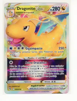 1x ~ESP~ SPANISH Dragonite VAstro (Vstar) 050/078 Pokemon Go Card (LB3) - Image 1