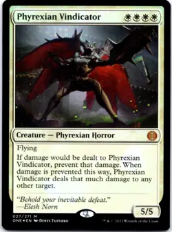 Phyrexian Vindicator (Foil) Phyrexia: All Will Be One, 27 NM - Image 1