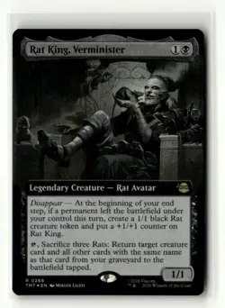 Rat King Verminister MTG Teenage Mutant Ninja Turtles TMT Extended Art Foil Rare - Image 1