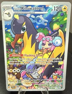Pokemon TCG Iono’s Kilowattrel Illustration Rare 163/159 - Journey Together - Image 1