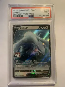 2023-2024 POKEMON PLAY! POKEMON PRIZE PACK #138 LUGIA V PSA 9 - Image 1