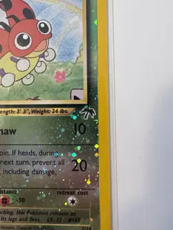 Ledyba #7 Pokemon Southern Islands Reverse Holo - NM - Image 5
