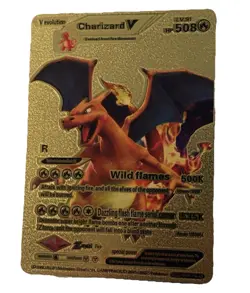 Pokemon Charizard V Gold Metal Full Art Foil V evolution HP508 English 2021 - Image 1