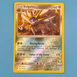 SOLGALEO 87/145 RARE GUARDIANS RISING POKEMON REVERSE HOLO NM/M - Image 1