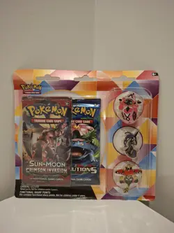 Pokemon TCG: Crimson Invasion/Evolutions 3 Pin Blister New Factory Sealed - Image 1