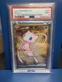 2023 Pokemon Scarlet & Violet 151 Mew Ultra Premium Metal PSA 9 - Image 1