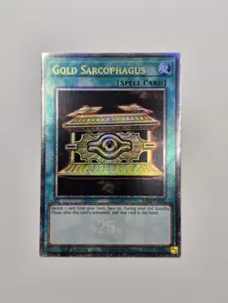 Gold Sarcophagus RA02-EN052 Quarter Century Secret Rare YuGiOh! - Image 1