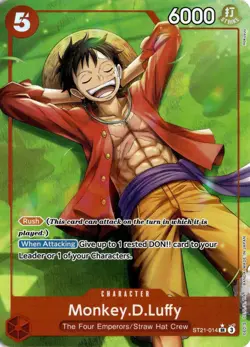 Monkey.D.Luffy ST21-014 One Piece Starter Deck EX: Gear 5 Super Rare LP - Image 1
