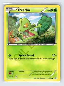 Treecko - 6/160 - Pokemon Primal Clash XY Rare Holo Card - Image 1
