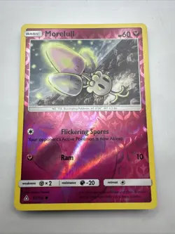 Pokemon TCG Morelull Ultra Prism 92/156 Reverse Holo - Image 1