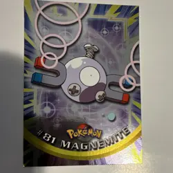 Topps Magnemite 81 Pokemon Topps Series 1 TV Animation Edition Foil Electric - Image 1