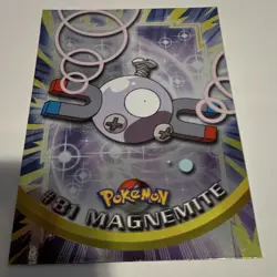 Topps Magnemite 81 Pokemon Topps Series 1 TV Animation Edition Foil Electric - Image 2