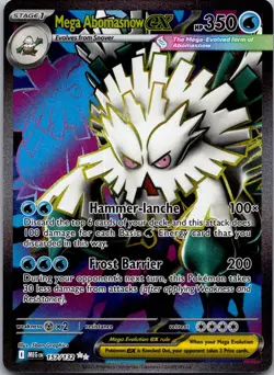 Mega Abomasnow ex 157/132 Ultra Rare Mega Evolution Pokemon Holo Near Mint - Image 1