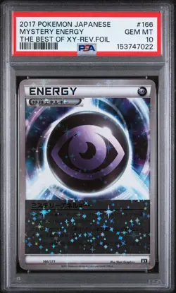 2017 POKEMON JAPANESE THE BEST OF XY #166 MYSTERY ENERGY-REVERSE FOIL PSA 10 - Image 1