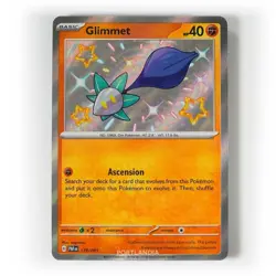 Pokemon - Glimmet - 179/091 - SV Paldean Fates - Shiny Rare Card - Image 1