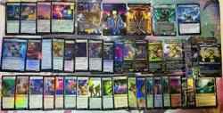 MTG TMNT Card Lot: Mythic, Showcases, Surge Foils, Rare Lands, 65 Foil C+UC - Image 1