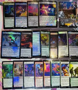 MTG TMNT Card Lot: Mythic, Showcases, Surge Foils, Rare Lands, 65 Foil C+UC - Image 2