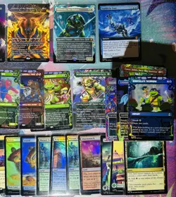 MTG TMNT Card Lot: Mythic, Showcases, Surge Foils, Rare Lands, 65 Foil C+UC - Image 4