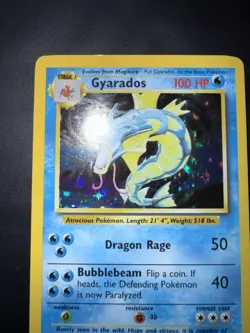 Pokemon Card english Gyarados 6/102 Holo Base Set Wizards 1999 MP/LP - Image 3
