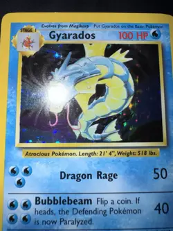 Pokemon Card english Gyarados 6/102 Holo Base Set Wizards 1999 MP/LP - Image 5