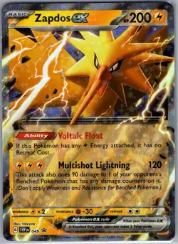 Zapdos ex 049 SV: Scarlet & Violet Promo Cards - Pokemon Card - NM - Image 1