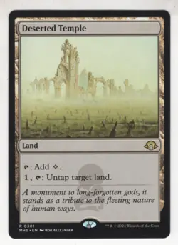 MTG Modern Horizons 3 Rare Card #301 Deserted Temple - Image 1
